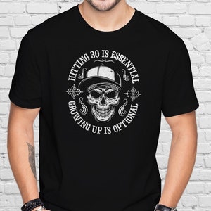 1996 Birthday T-shirt - 30th Birthday Gifts Skull Mens T-Shirt