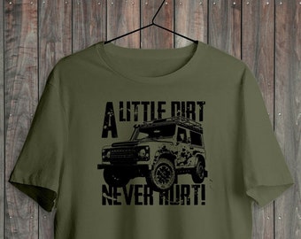 Off-Roading 4X4 Car T-Shirt-Cross Country-Petrolhead - LITTLE DIRT - Gift For Him