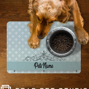 personalised pet food mat