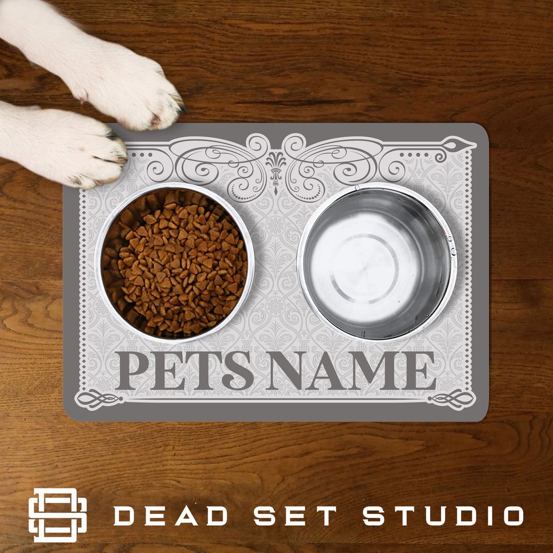Personalised Pet Food Mat Feeding Mat Floor Mat Pet Supplies Dog Bowl
