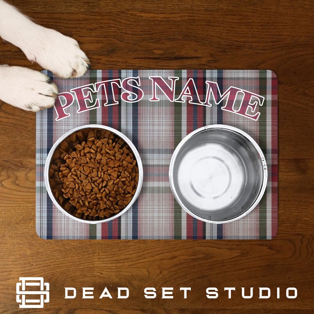 Personalised Pet Food Mat Feeding Mat Floor Mat Pet Etsy