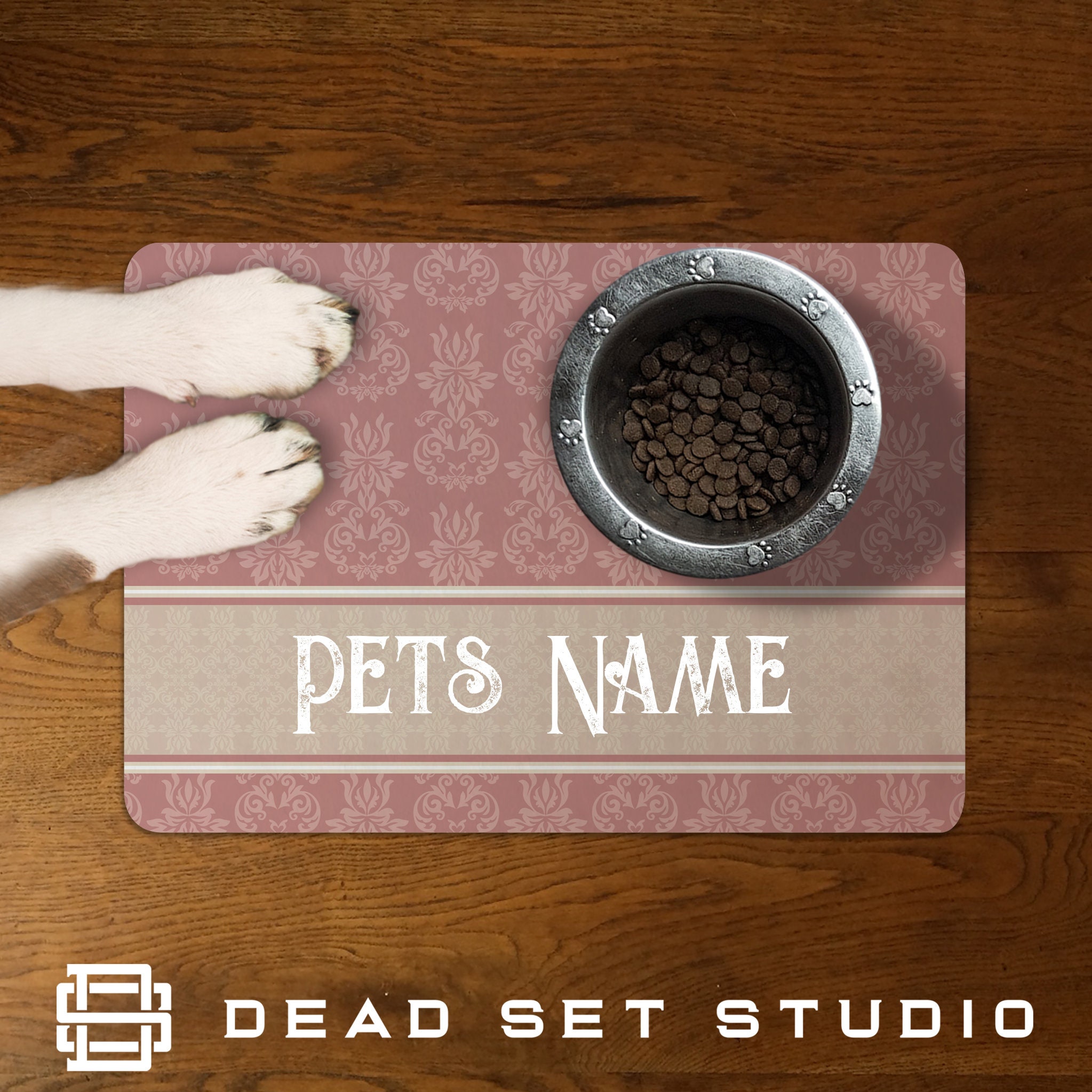 Personalised Pet Food Mat Feeding Mat Floor Mat Pet Etsy UK