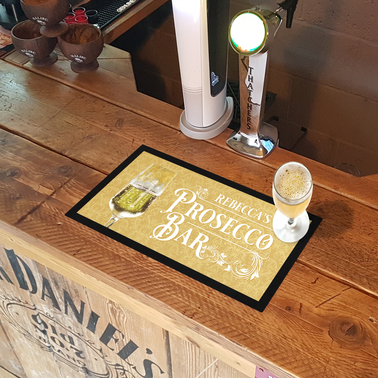 Personalised Bar Mat Runner for Home Pub Bar Beer Mat Bar Mat Etsy