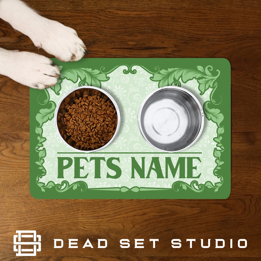 Personalised Pet Food Mat Feeding Mat Floor Mat Pet Supplies Dog Bowl