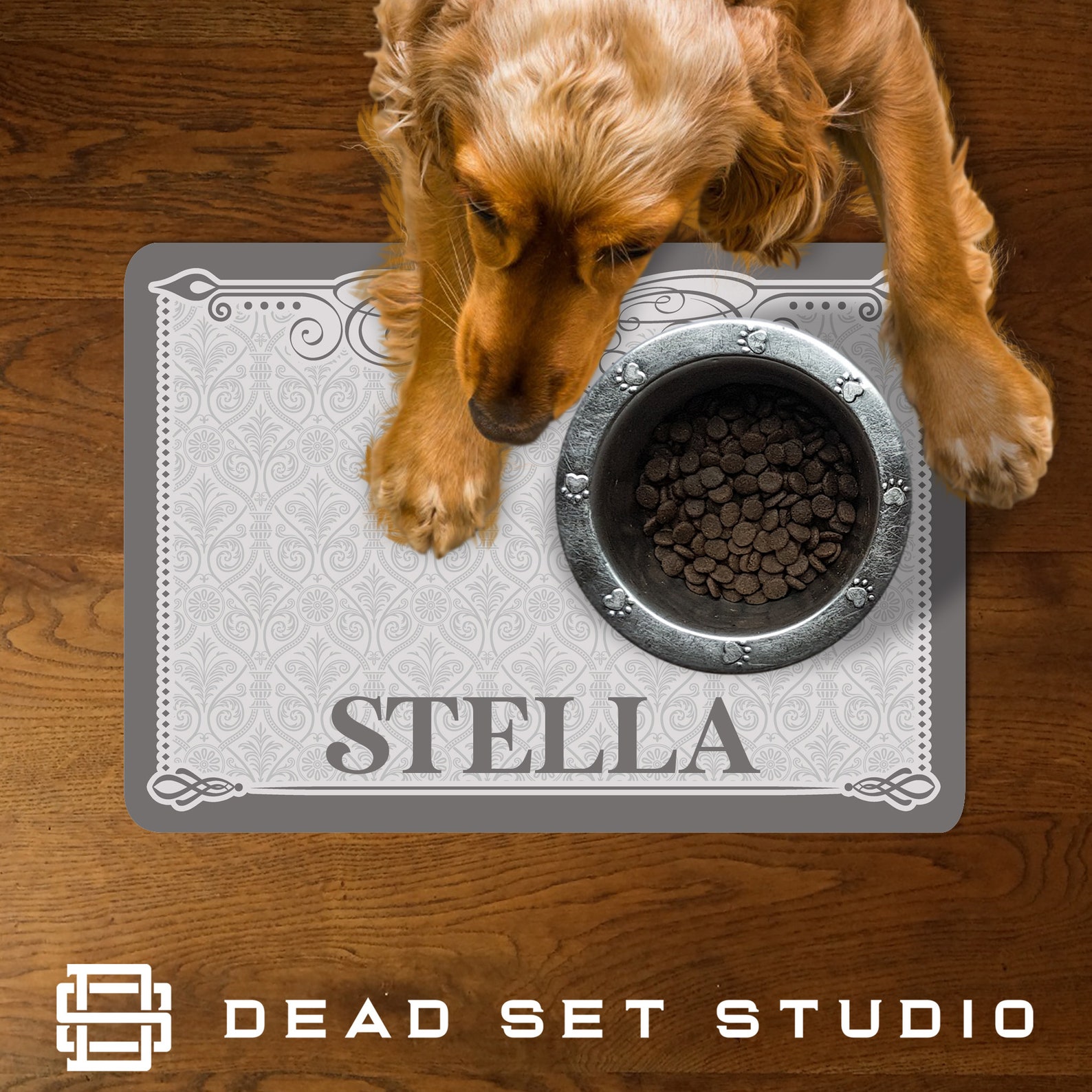 Personalised Pet Food Mat Feeding Mat Floor Mat Pet Etsy