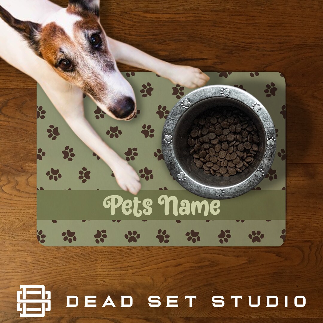 Personalised Pet Food Mat Feeding Mat Floor Mat Pet Supplies Dog Bowl