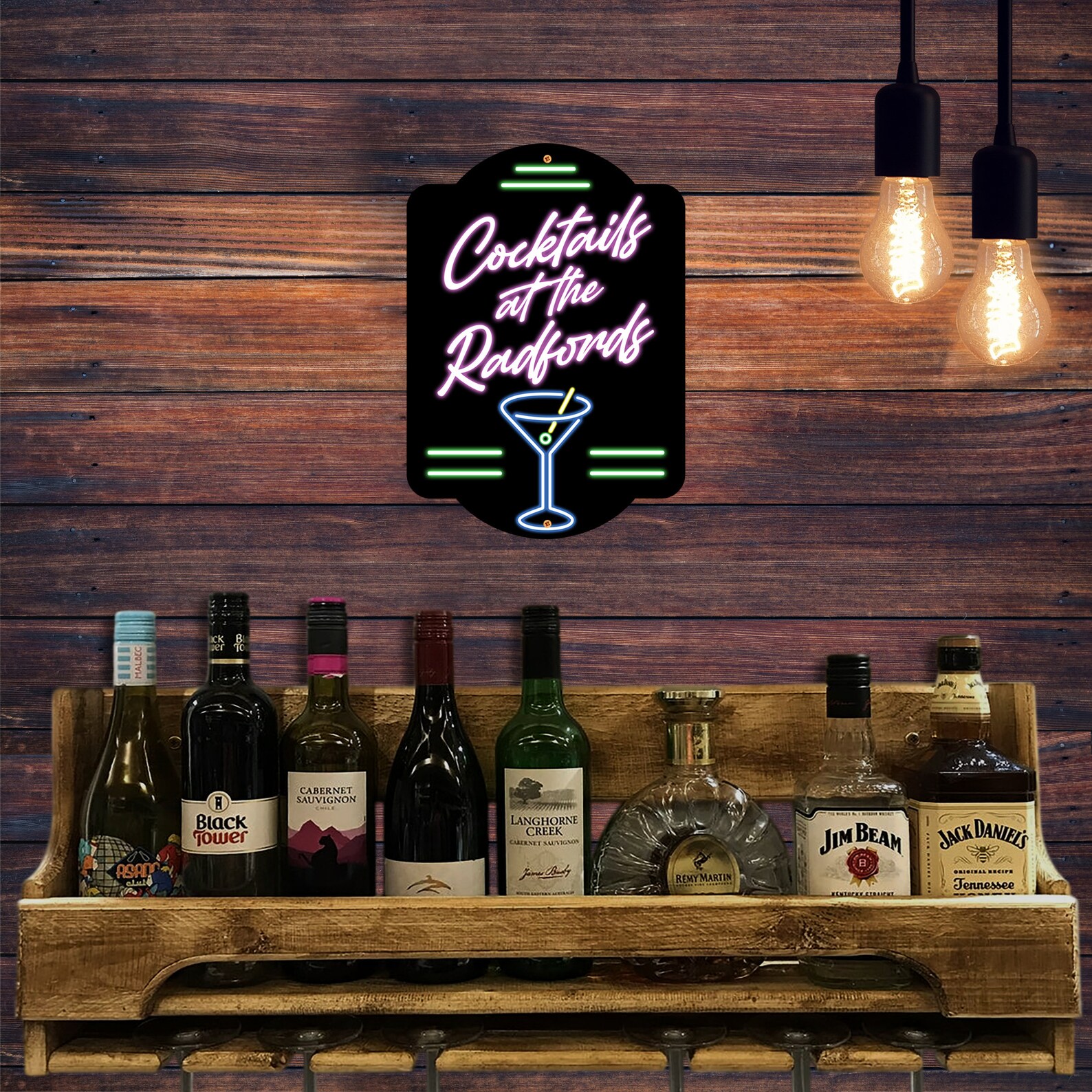 Personalised Bar Sign Wall Mounted Aluminium Customised Etsy