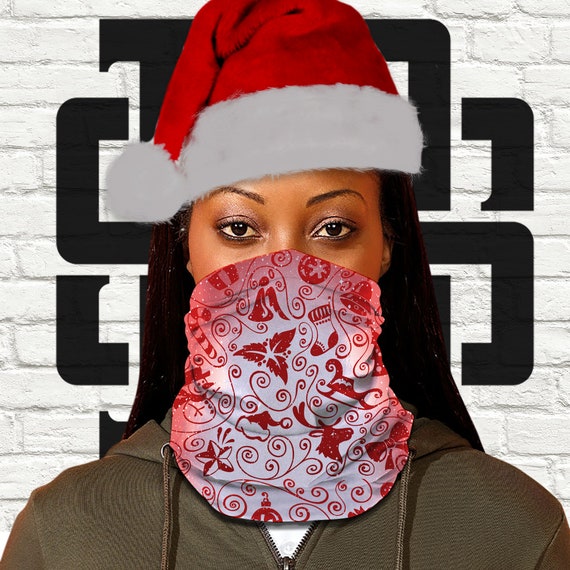 Savant extreem In werkelijkheid Kerst gezichtsmasker PPE buisvormige Bandana nek warmer snood - Etsy  Nederland