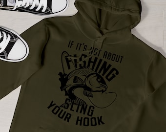 Carp Fishing Hoodie, Sling Your Hook, Fisherman Gift