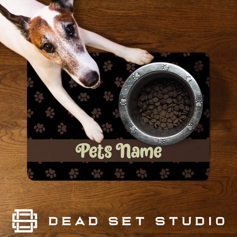 Personalised Pet Food Mat Feeding Mat Floor Mat Pet Etsy Australia