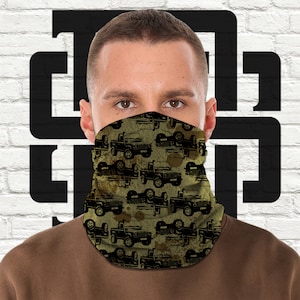 Face Mask PPE Bandana Neck Warmer 4X4 Off Roading Snood Scarf Four Wheel Drive Multi Purpose Use Head Wrap Fathers Day Christmas Gift