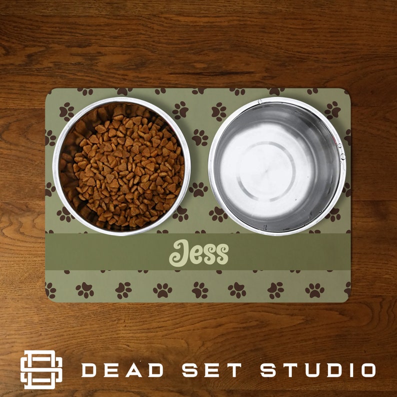 Personalised Pet Food Mat Feeding Mat Floor Mat Pet Etsy Australia