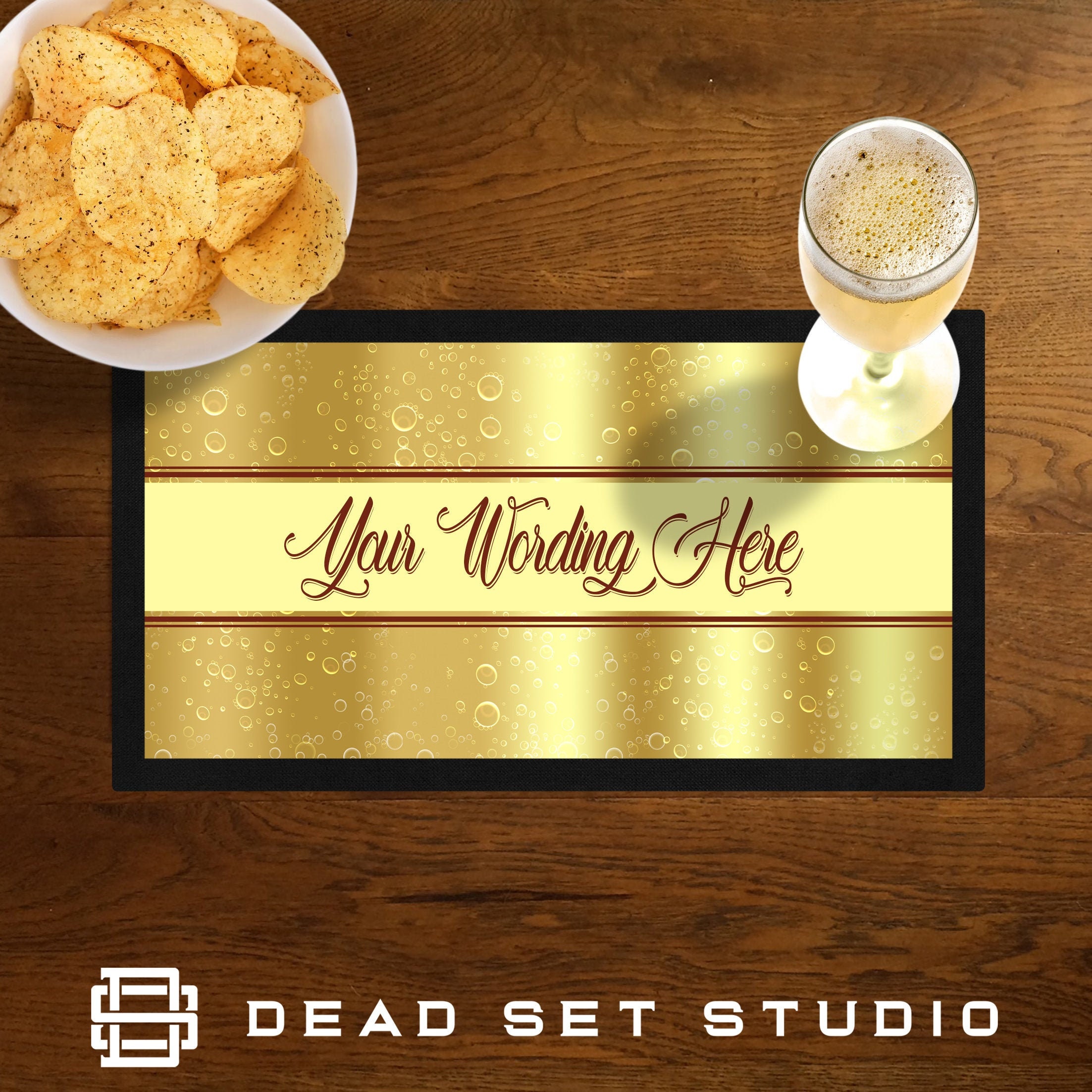 Personalised Bar Mat Runner for Home Pub Bar Beer Mat Bar Mat Etsy