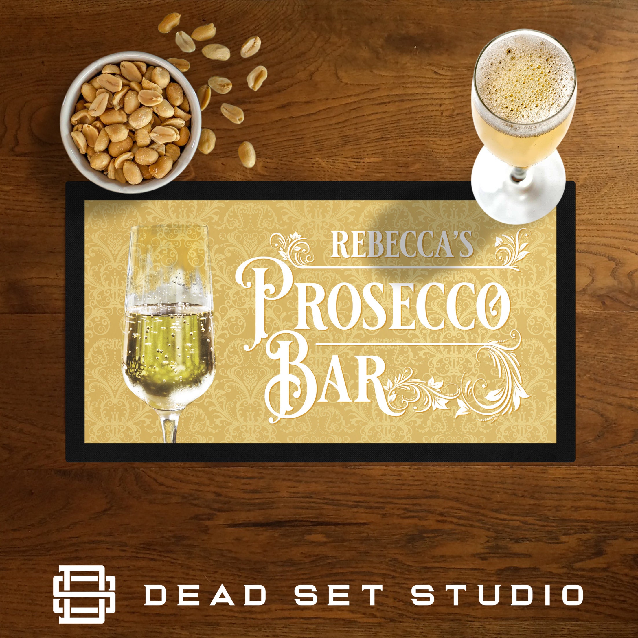 Personalised Bar Mat Runner for Home Pub Bar Beer Mat Bar Mat Etsy