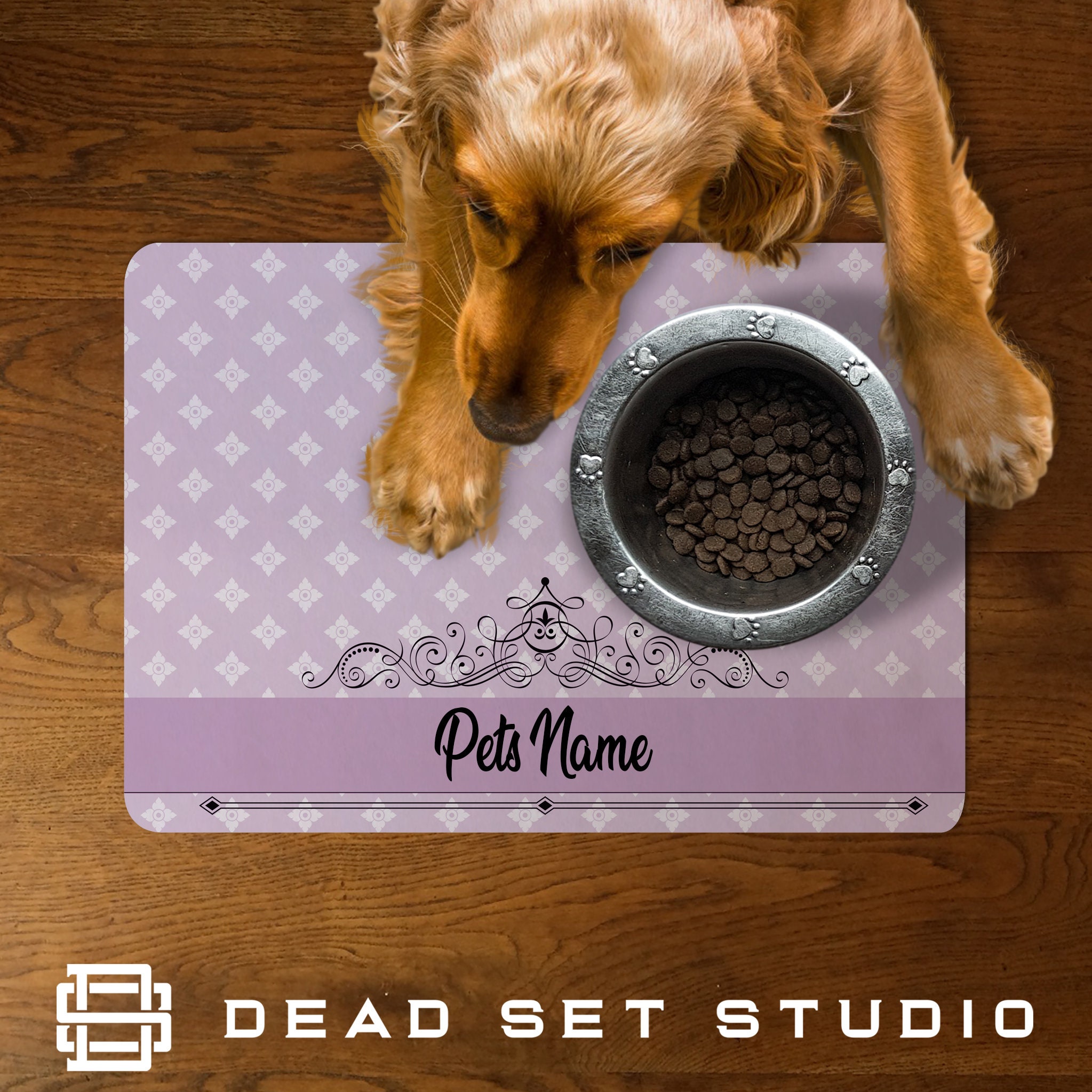 Personalised Pet Food Mat Feeding Mat Floor Mat Pet Etsy UK