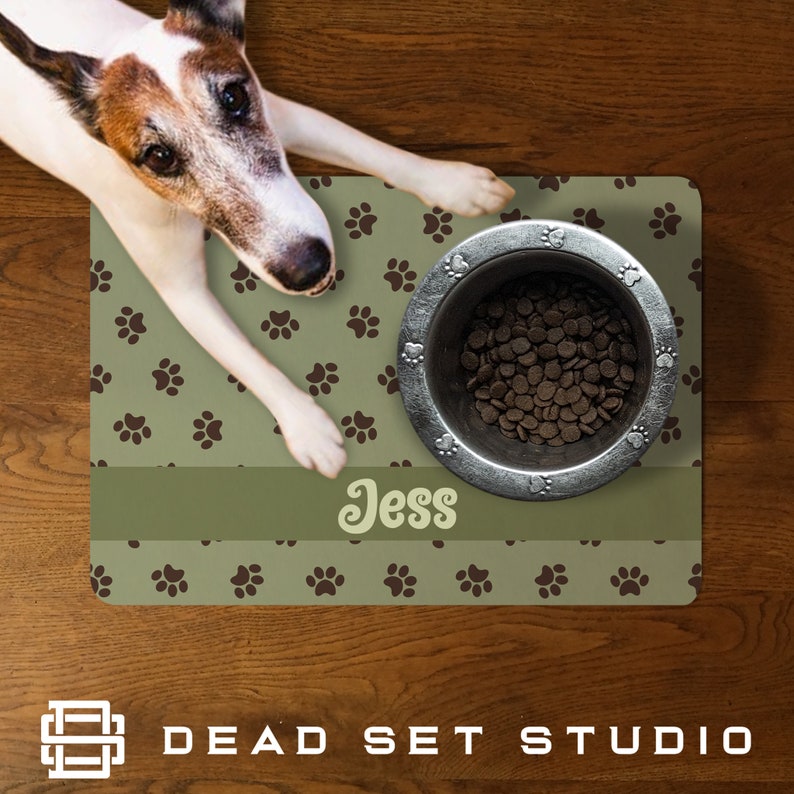 Personalised Pet Food Mat Feeding Mat Floor Mat Pet Etsy Australia