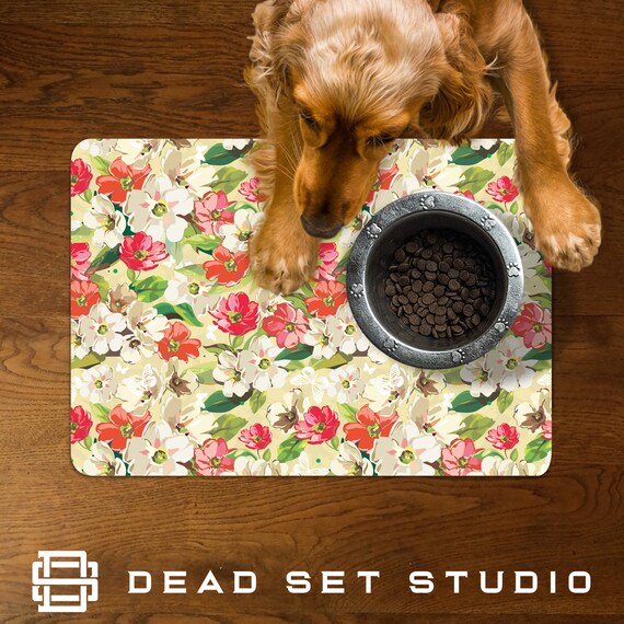 Dog bowl and clearance mat set