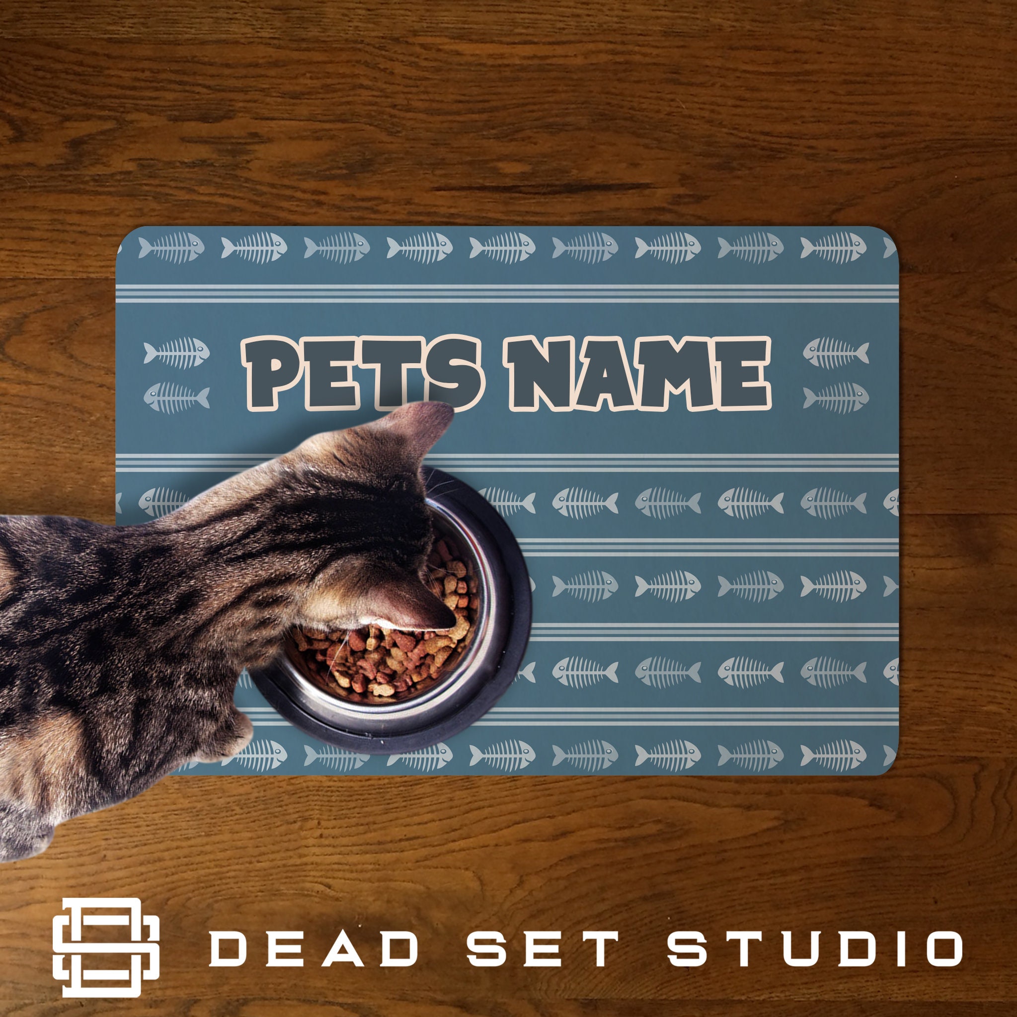 Personalised Pet Food Mat Feeding Mat Floor Mat Pet Etsy