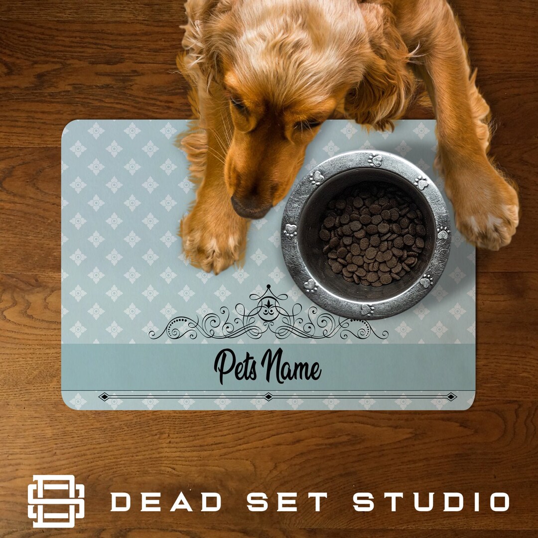 Personalised Pet Food Mat Feeding Mat Floor Mat Pet Supplies Dog Bowl