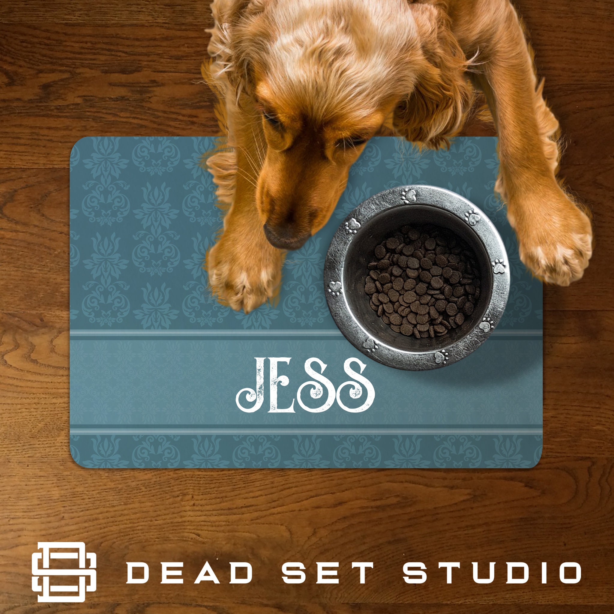 Personalised Pet Food Mat Feeding Mat Floor Mat Pet Etsy