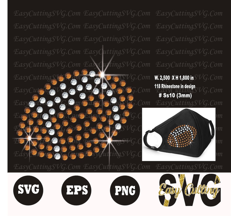Download Rhinestone Files Svg Face Mask Patterns Rhinestone Template Etsy SVG, PNG, EPS, DXF File