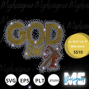 Puede incluir: Diseño de diamantes de imitación de la palabra "GOLD" con una silueta marrón y blanca de la cabeza y los hombros de una mujer. El diseño tiene 10,6 pulgadas de ancho y 9 pulgadas de alto y utiliza 2835 piedras.