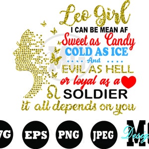 Mogę być wredny SVG, Leo Girls SVG, Leo Brithday lipca SVG, natychmiastowe pobieranie Cricut, znaki zodiaku SVG, sierpień miesięcznie, urodziłem się z sercem