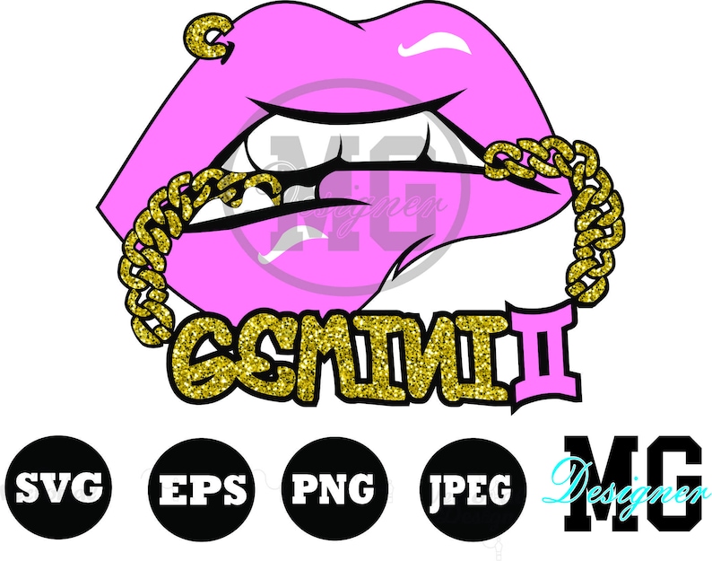 Download Lips gemini svg gemini birthday svg zodiac svg files lips | Etsy