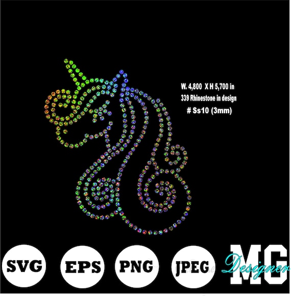 Download Rhinestone Unicorn Svg Rhinestone Template Instant Download Etsy SVG, PNG, EPS, DXF File