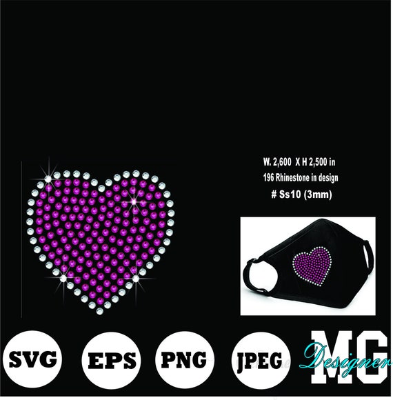 Download Heart Svg Design Face Mask Patterns Decorate Face Mask Etsy