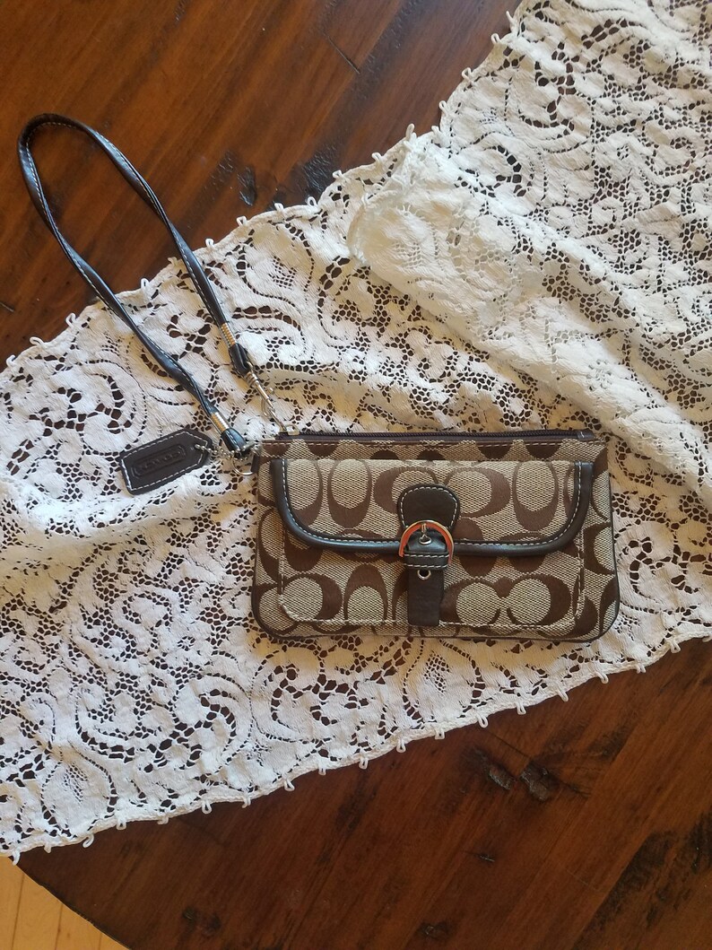 Coach vintage wristlet clutch wallet Etsy