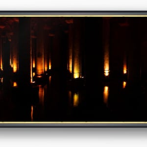 Basilica Cistern, Istanbul Turkey, Byzantine era, Constantinople, Cisterna Basilica, printable travel photography, photo prints