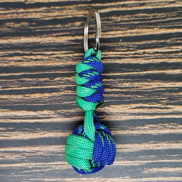 Paracord Sailor's Knot Keychain Keyfob Monkey Fist Luggage Tag Zipper Pull Backpack Lunchbox Keys Survival Cord | Insanely Paracord