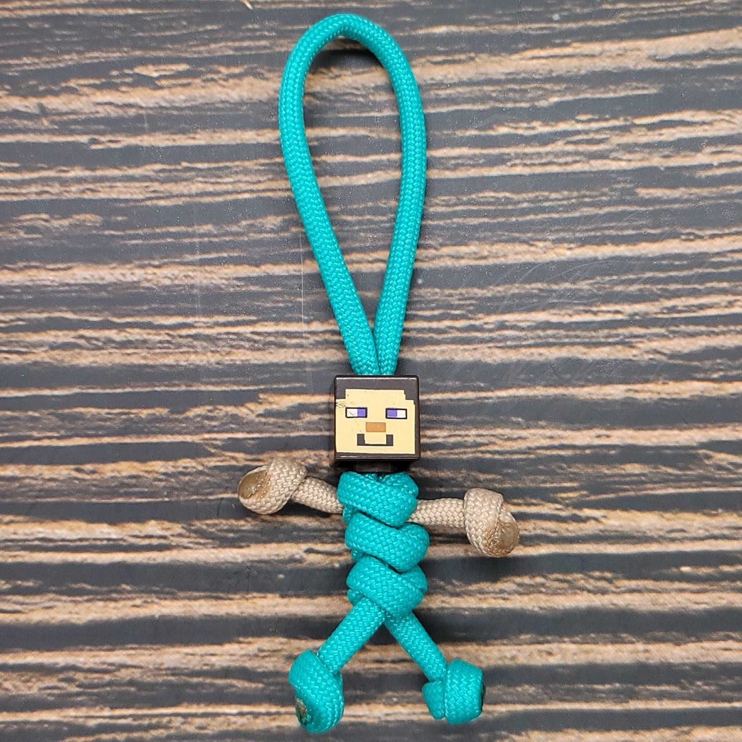 Minecraft Steve Block Video Game Main Male Paracord Buddy Insanely