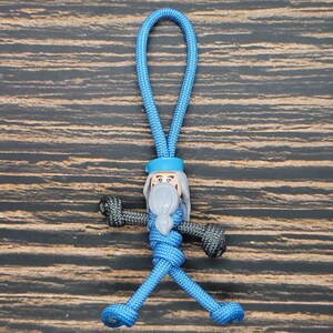 Lightning Wizard Magical Headmaster Paracord Buddy | Insanely Paracord | Paracord Pal Keychains Christmas Ornament Luggage Tag Key Accessory
