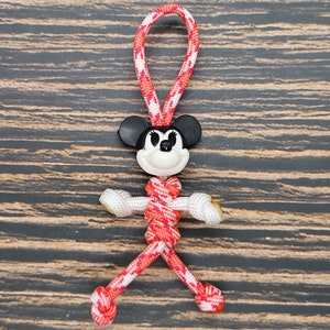 Female Castle Mouse Paracord Buddy | Insanely Paracord | Paracord Pal Keychains Christmas Ornament Luggage Tag Key Accessory