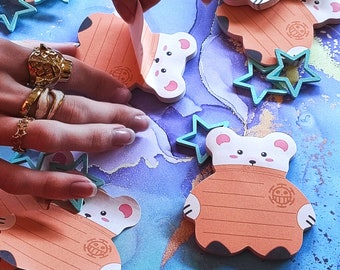 BEPO STICKY NOTES // Cute Bear Shaped Memopad