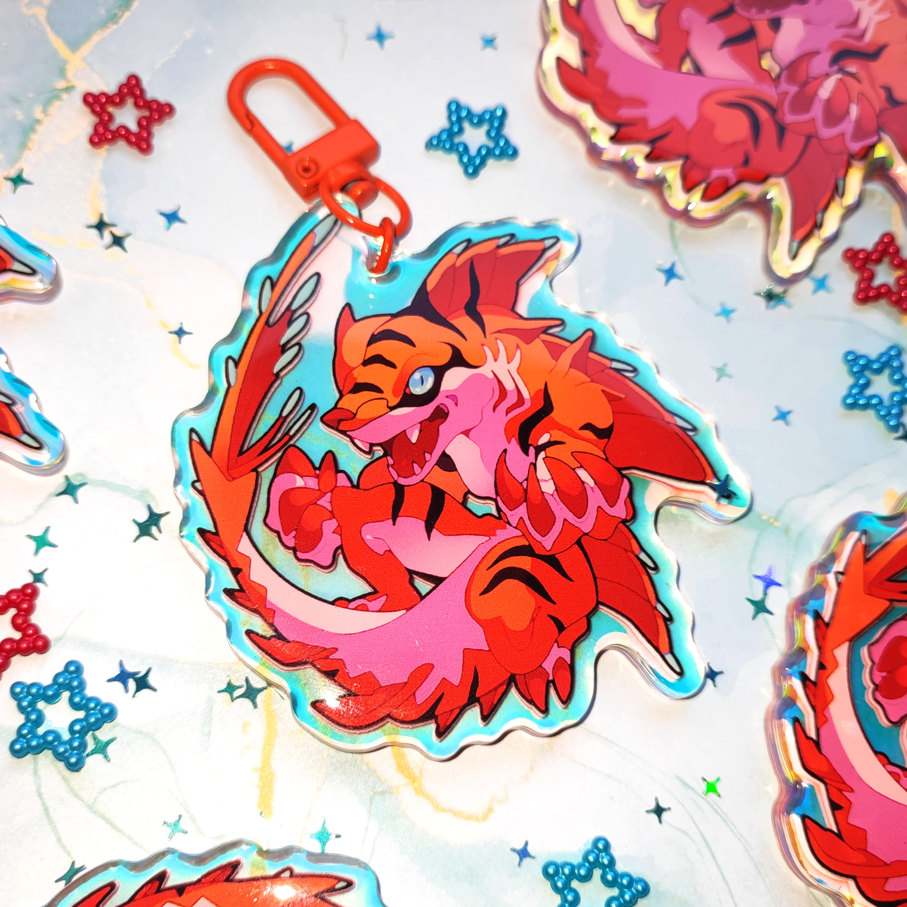 TIGERSHARK KEYCHAIN // INVIZIMALS - Etsy
