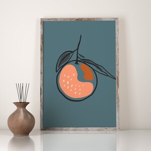 Oranges Wall Art, Orange Line Art, Citrus Print, Kitchen Print, Kitchen Wall Art, Citrus Wall Art, Fruits Print, Oranges Poster, Modern Art