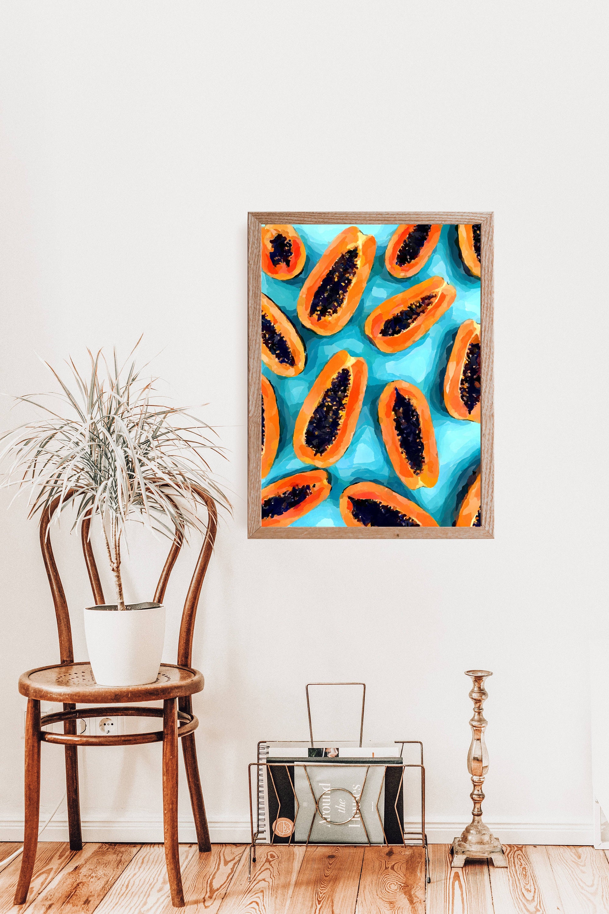 Papaya Wall Art INSTANT DOWNLOAD Papaya Print Kitchen Etsy