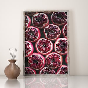 Pomegranate Wall Art, DOWNLOAD, Pomegranate Print, Kitchen Print, Aquarell Fruit, Fruits Art, Fruits Print, Pomegranate Poster, Modern Art