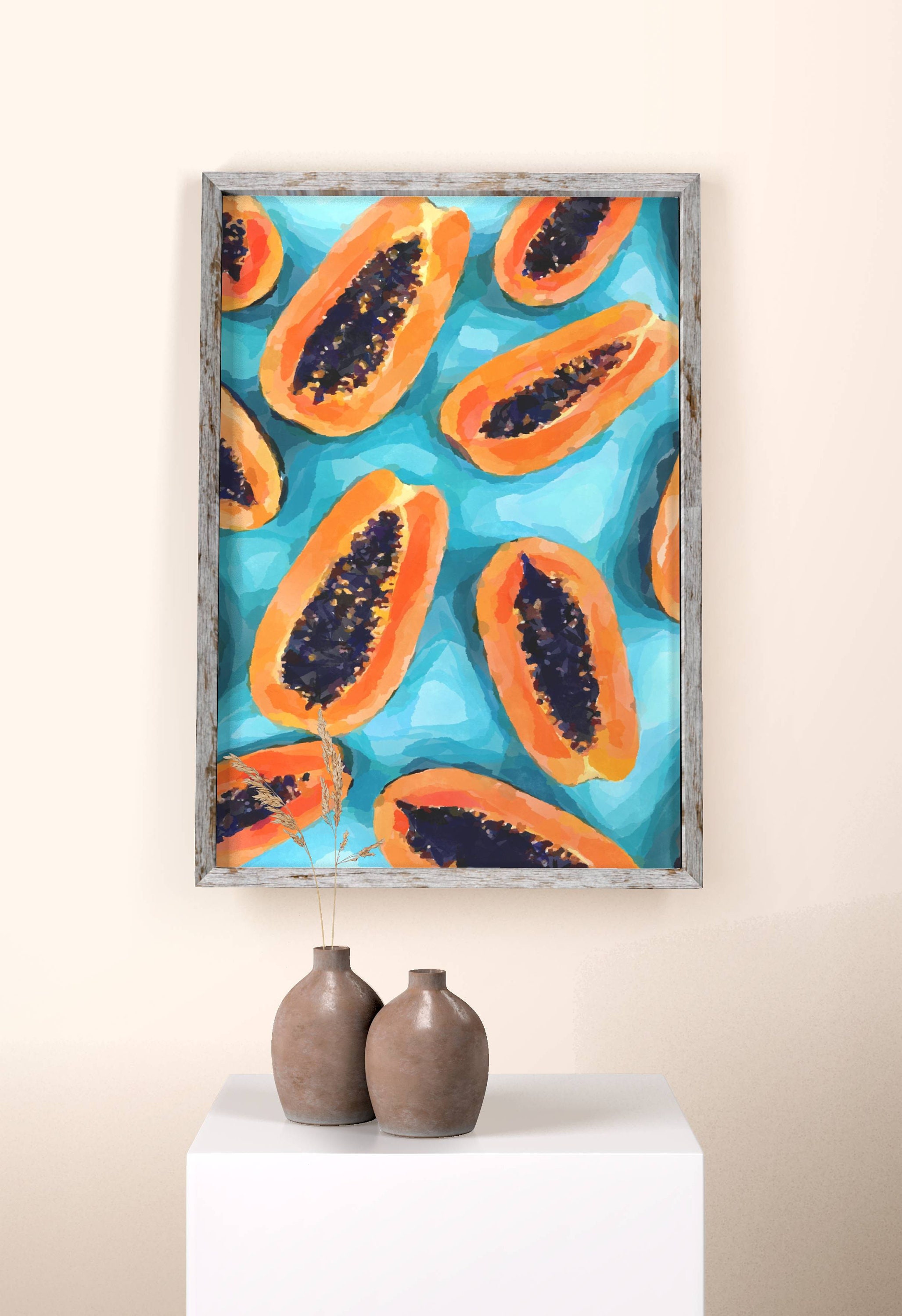 Papaya Wall Art INSTANT DOWNLOAD Papaya Print Kitchen Etsy