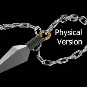 Scorpion&#39;s Classic Kunai and Chain, 3D Printed , Replica