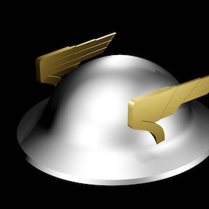 Jay Garrick&#39;s Helmet, Golden Age Flash, 3D Model, STL File