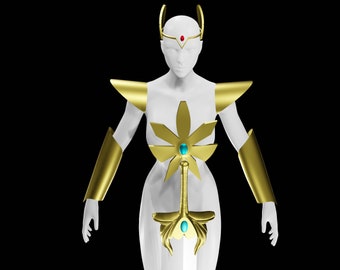 She-Ra, conjunto de armadura completa, corona y espada, modelo 3D, archivo STL