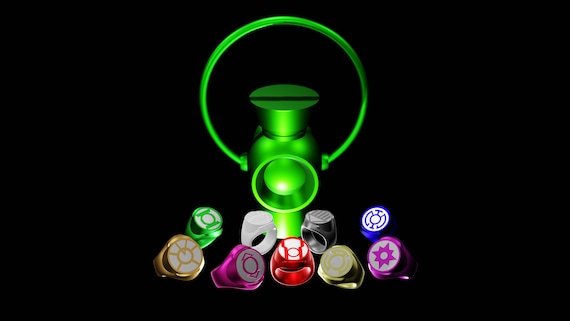 Green Lantern Corps Custom Guy Gardner... - Batjeepster Rings | Facebook