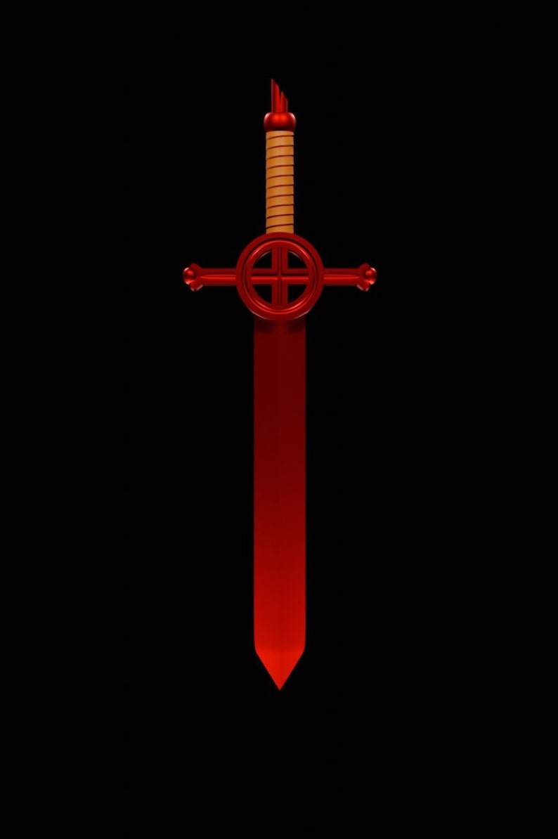 Finn's Demon Blood Sword, Adventure Time, 3D Model, STL File image 3