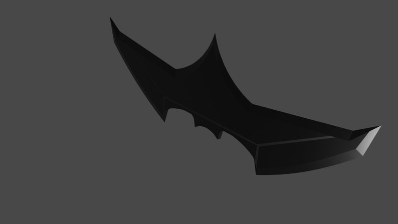 STL File 3D Model Batman vs Superman DCEU Batarang