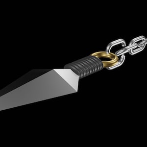 Scorpion's Classic Kunai and Chain, Mortal Kombat, 3D Model, STL File image 3