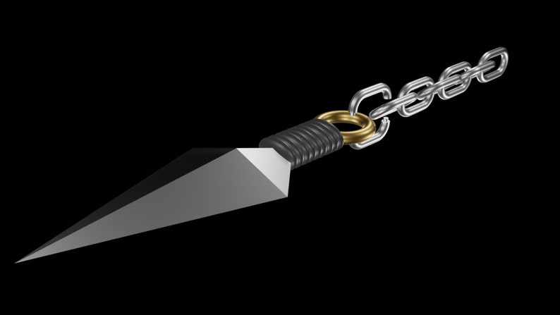 Scorpion's Classic Kunai and Chain, Mortal Kombat, 3D Model, STL File image 3